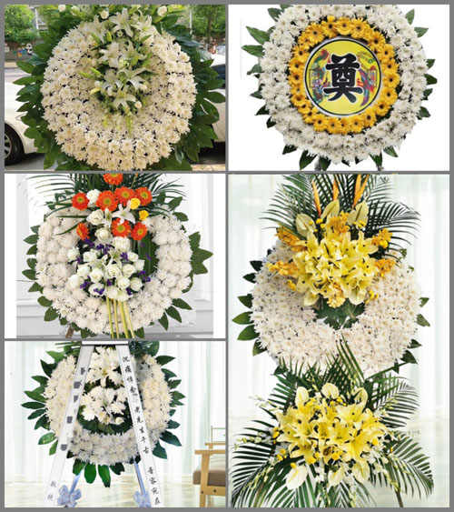 安徽阜阳市阜南县方集镇范湾村花圈速递